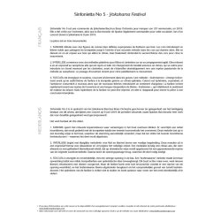 Sinfonietta No 5 : Yokohama Festival